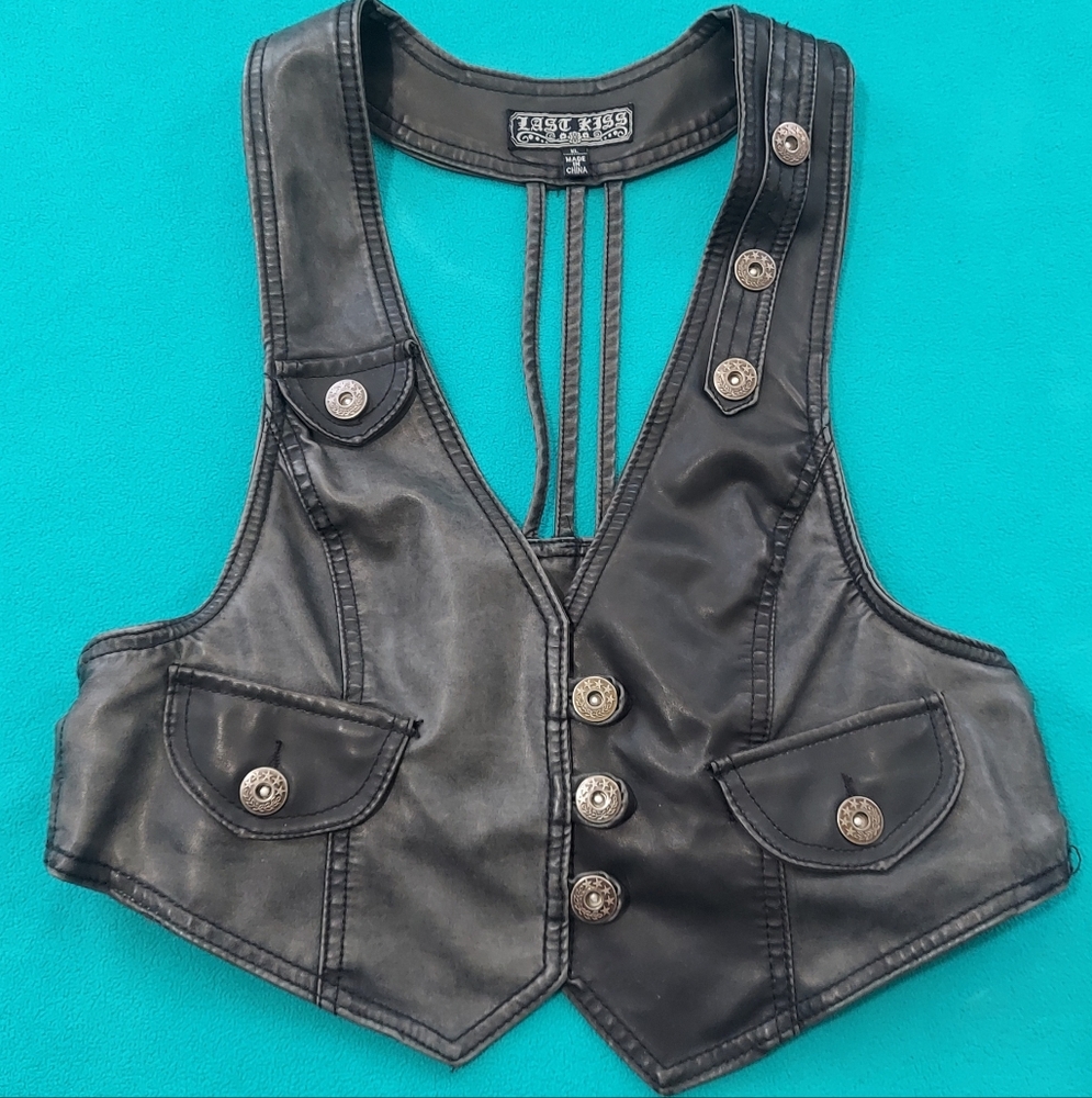 Vintage Charcoal Grey Vest